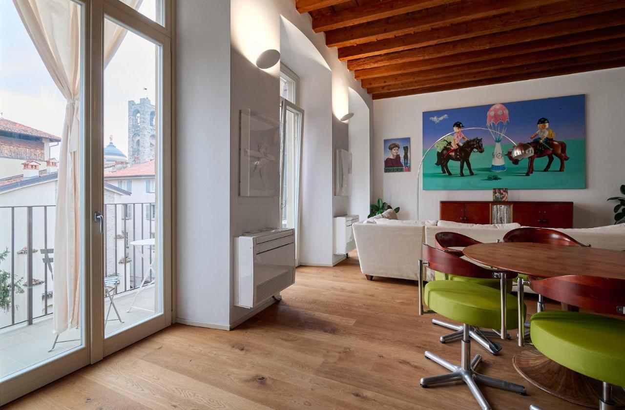 "Camera Con Vista" Bergamo Alta Exterior foto