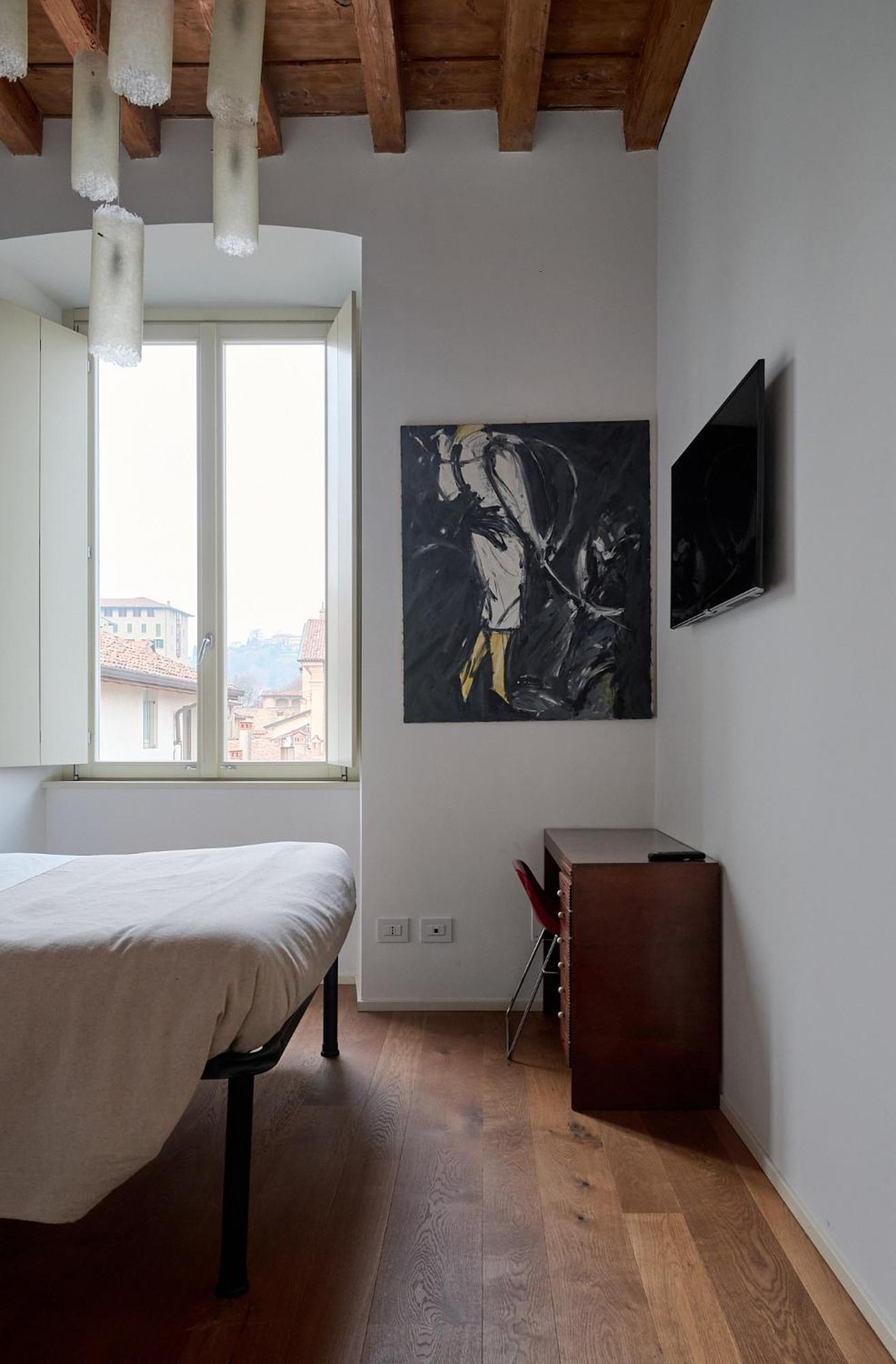 "Camera Con Vista" Bergamo Alta Exterior foto
